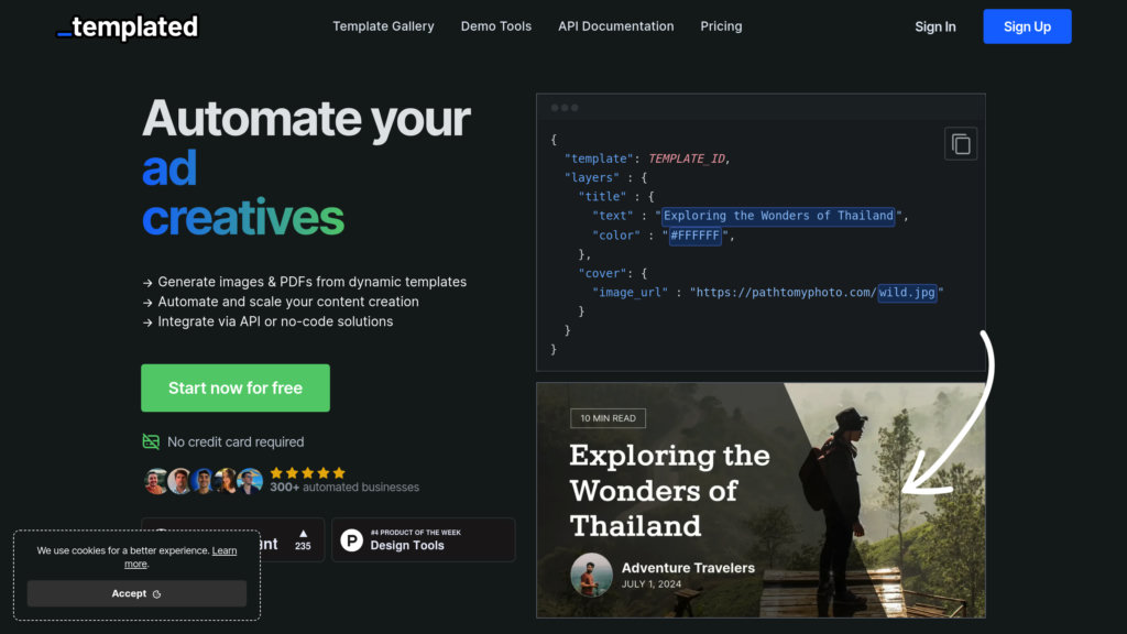 Templated preview