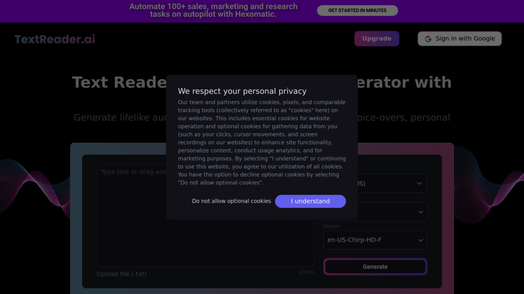 Text Reader AI preview