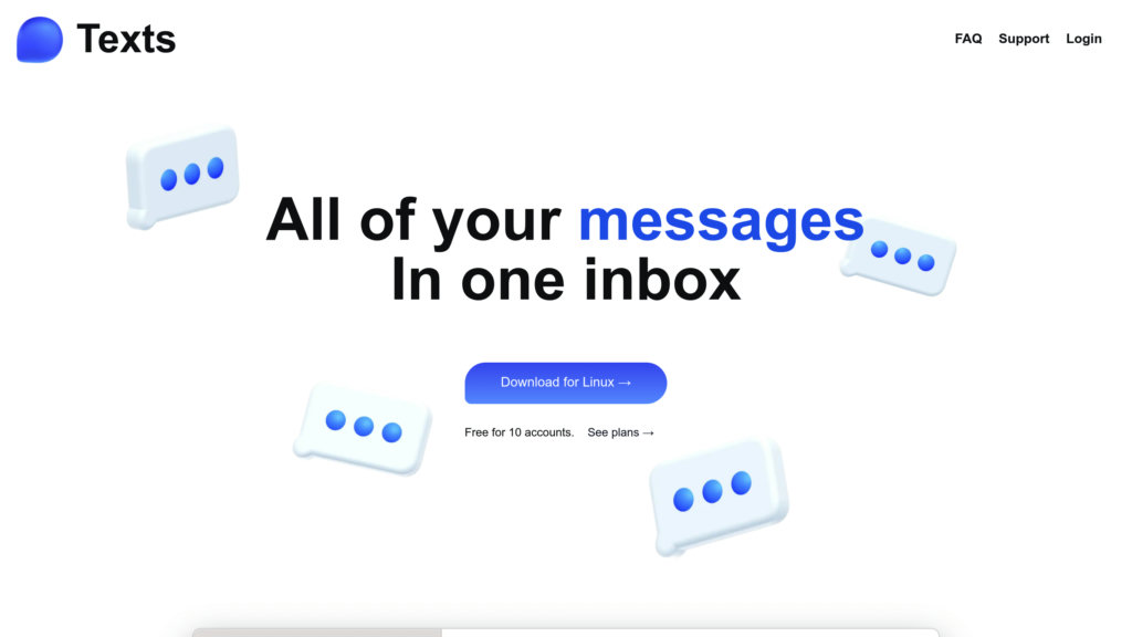 Texts preview