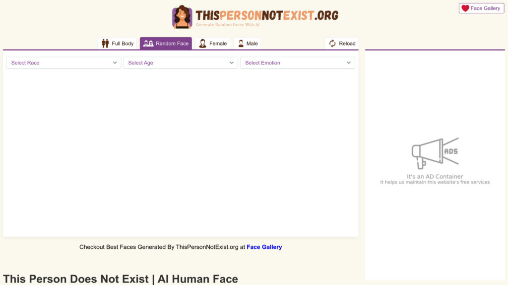 Thispersonnotexist.org preview