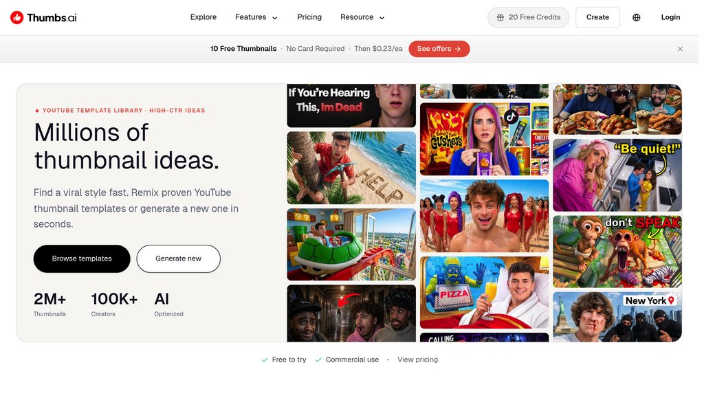 Thumbs.ai preview