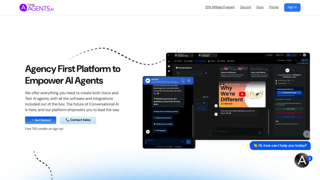 TIXAE Agents preview