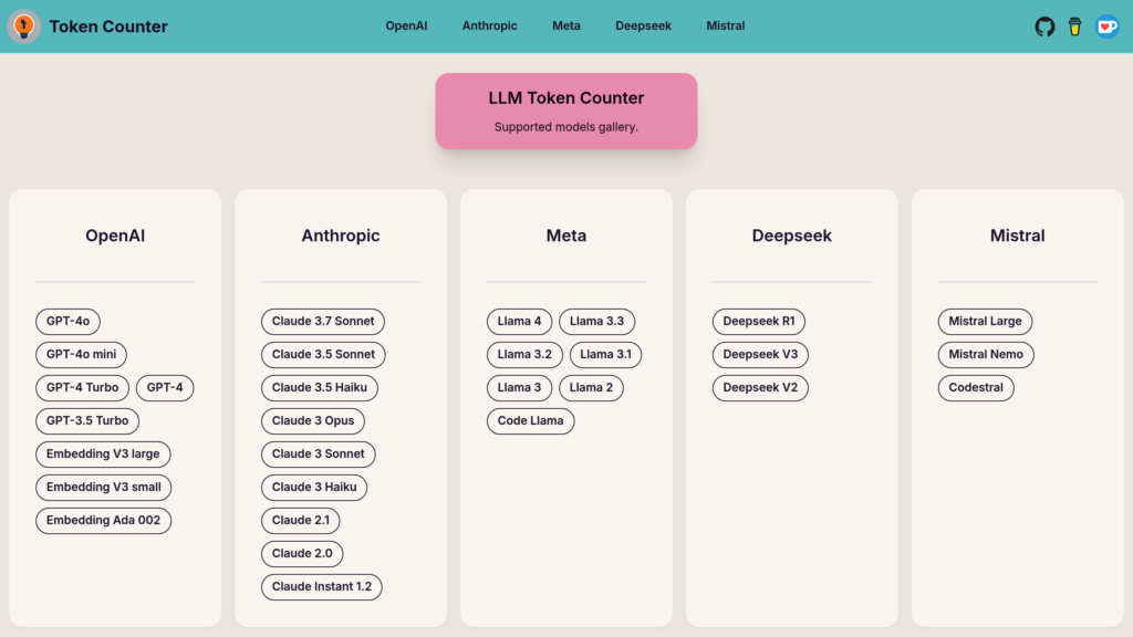 TokenCounter preview