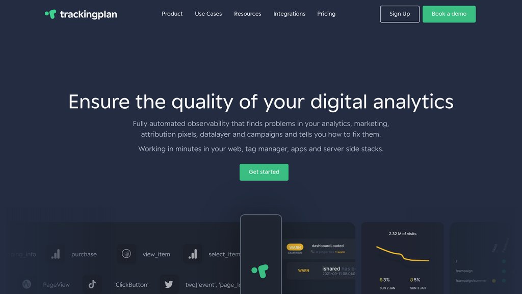Trackingplan preview