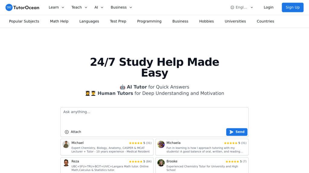 TutorOcean preview