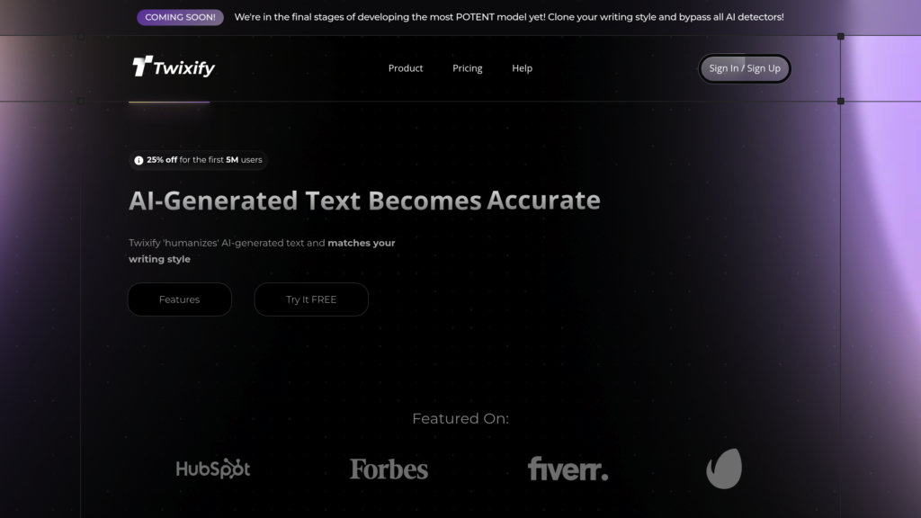 Twixify preview