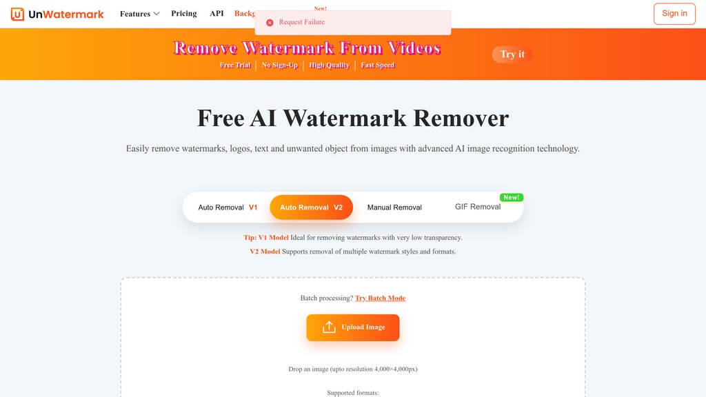 Unwatermark AI preview