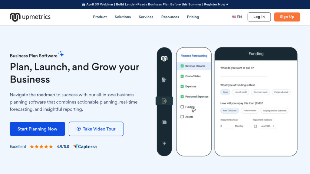 Upmetrics preview