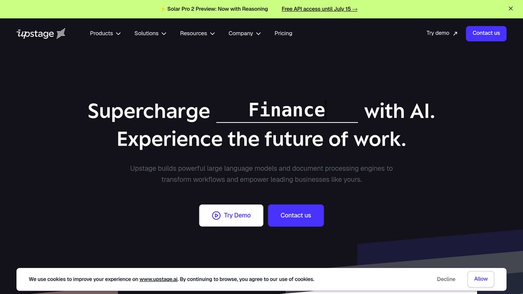 Upstage AI preview