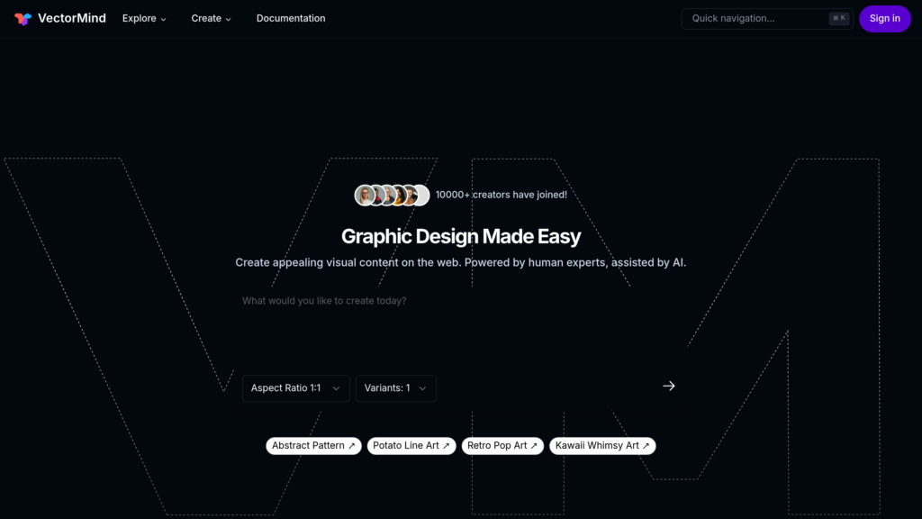 VectorMind AI preview