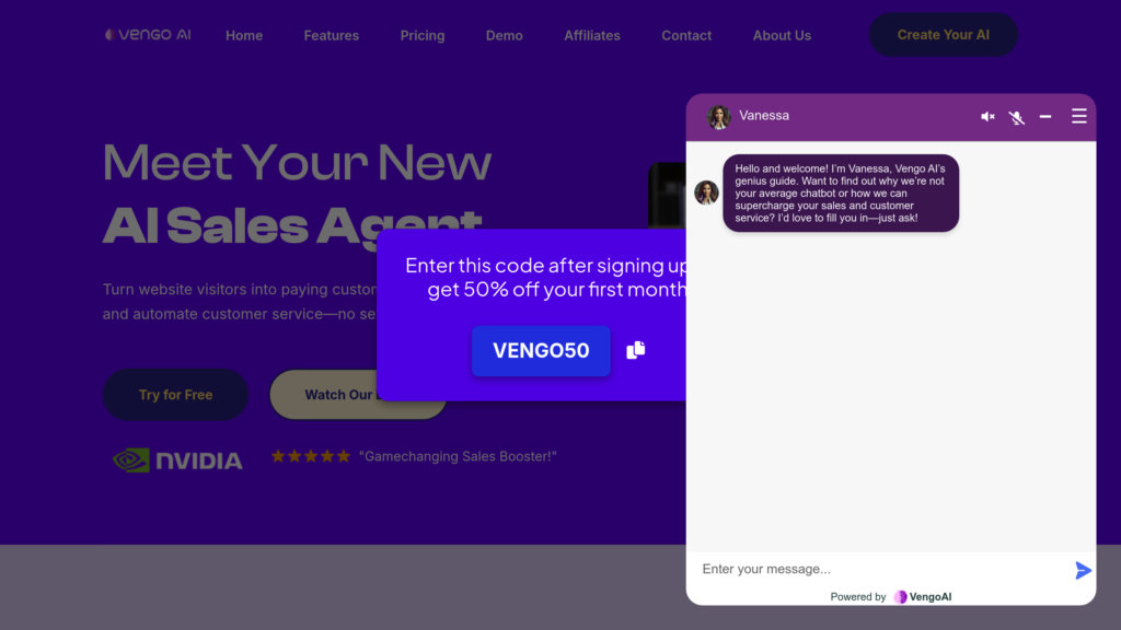 Vengo AI preview