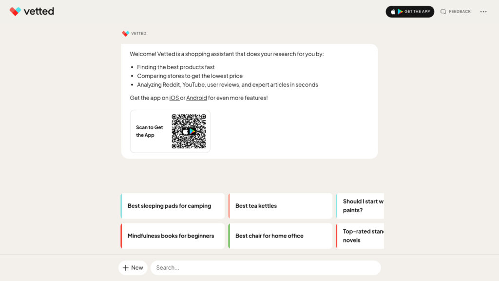 Vetted AI preview