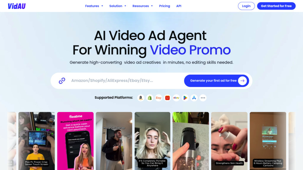 VidAU AI preview