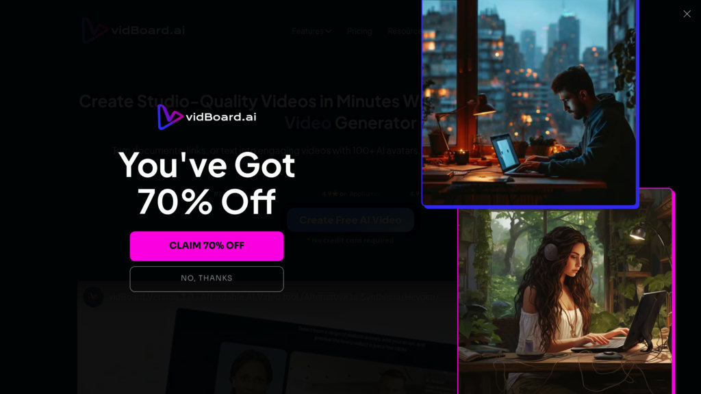 vidBoard.ai preview