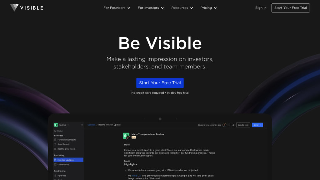 Visible.vc preview