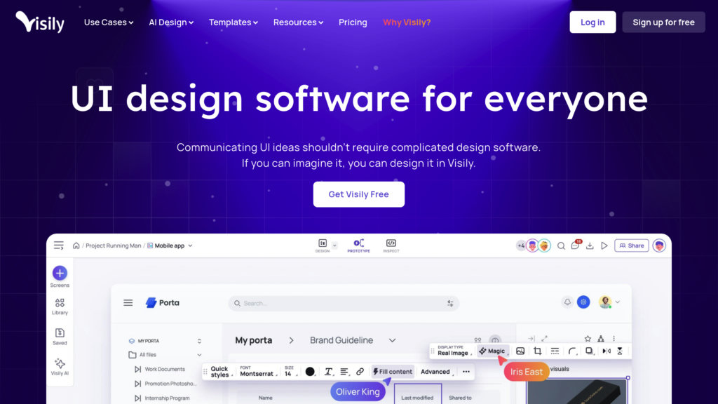 Visily AI preview