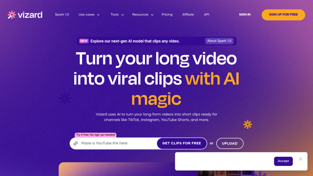 Vizard AI preview