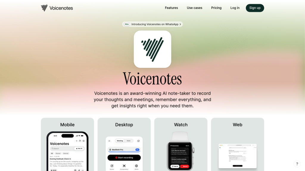 Voicenotes preview