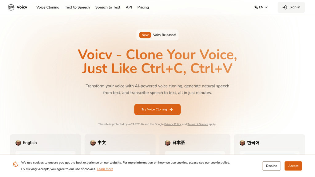 Voicv preview
