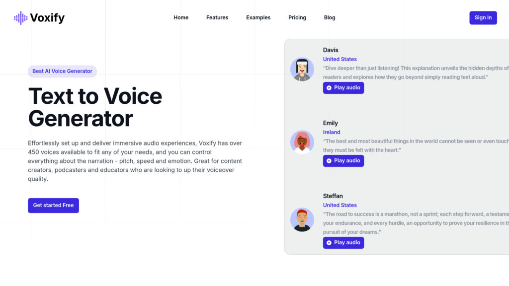 Voxify preview