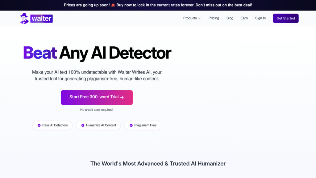 Walter Writes AI preview