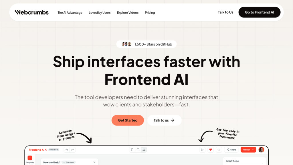 Webcrumbs preview