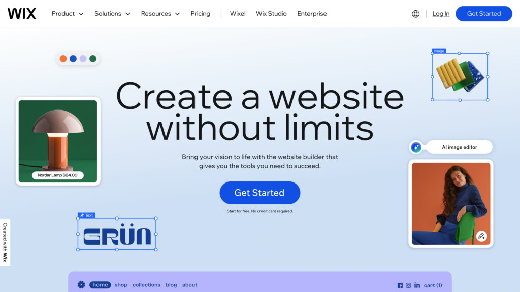 Wix.com preview