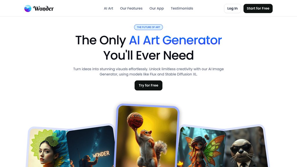 Wonder AI Art Generator preview