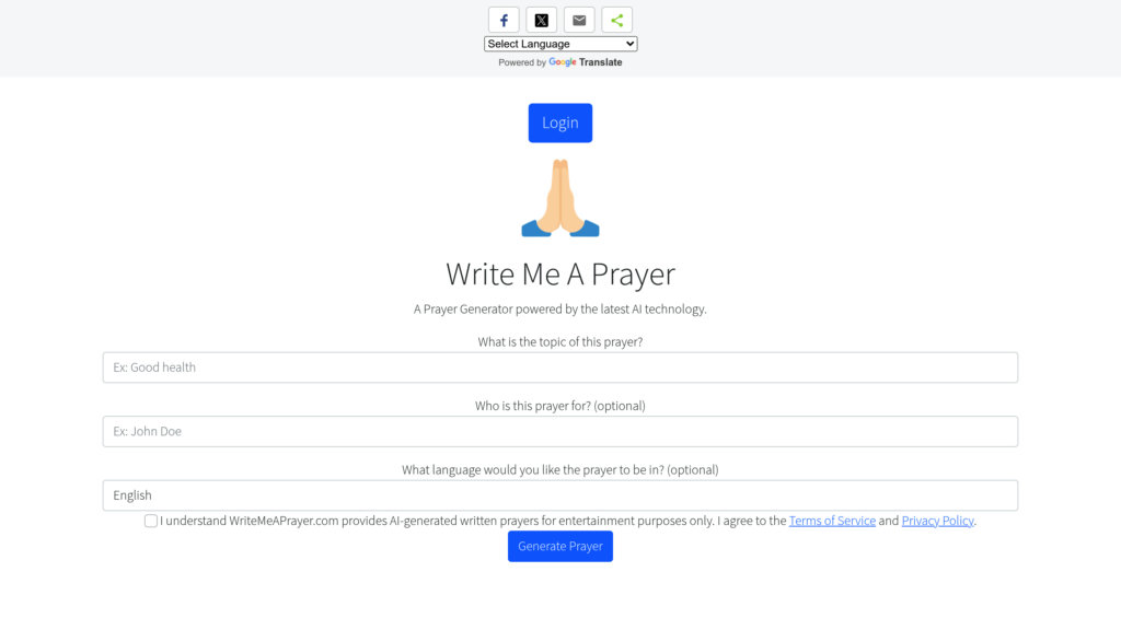 Write Me A Prayer preview