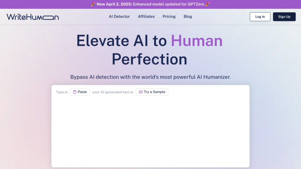 WriteHuman preview