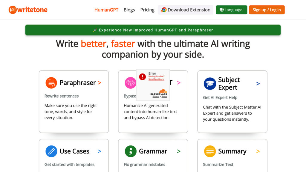 Writetone preview