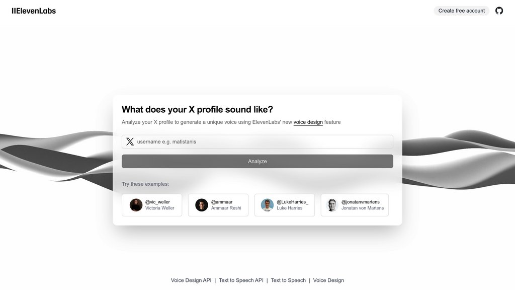 X to Voice preview