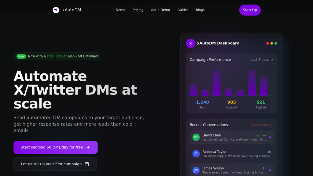 xAutoDM preview