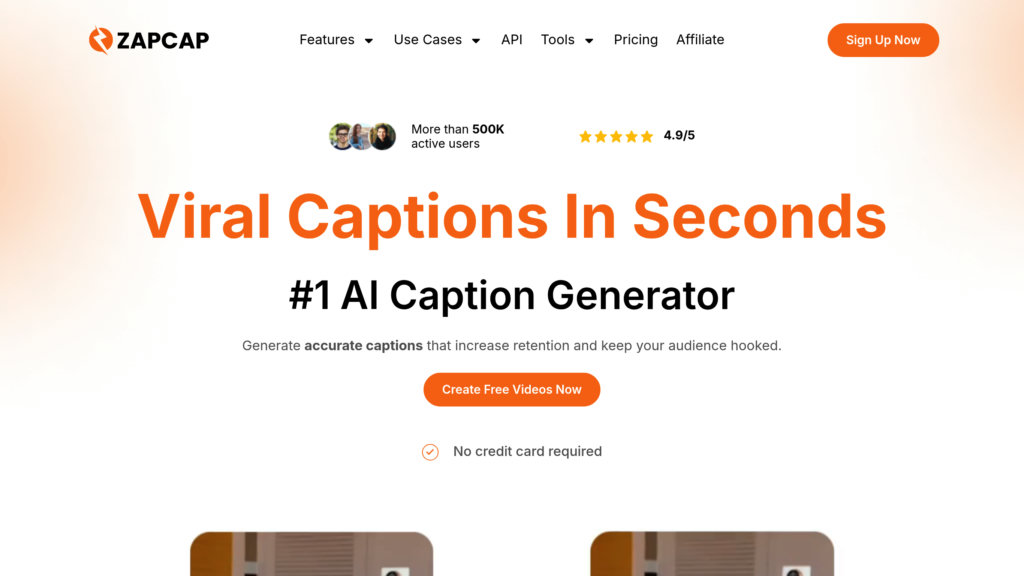 ZapCap AI preview